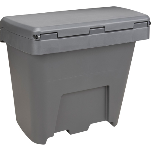 Salt & Sand Storage Bins, With Hasp, 21" x 27" x 26", 4.24 cu. ft., Grey Helyx Safety & Industrial Supplies