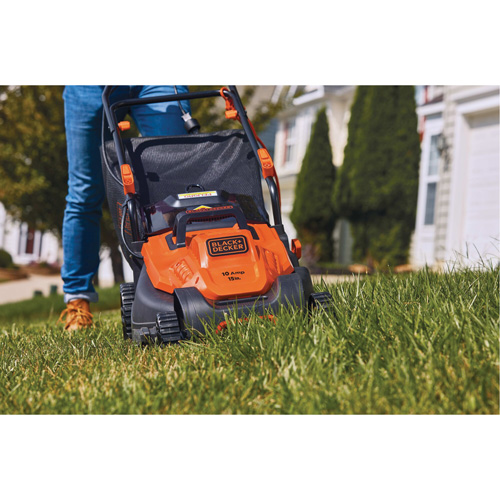 Lawn Mower with Comfort Grip Handle, Push Walk-Behind, Electric, 15" Cutting Width Helyx Safety & Industrial Supplies