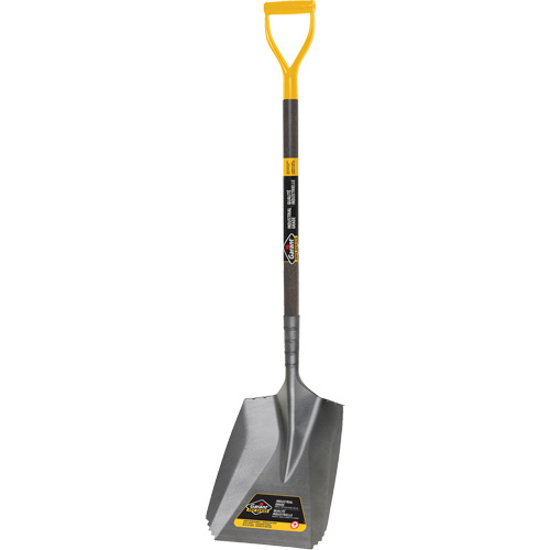 Serrated Snow Shovel, Tempered Steel Blade, 11-7/10" Wide, D-Grip Handle Helyx Safety & Industrial Supplies