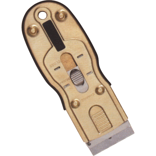 Ergonomic Razor Scrapers, Carbon Steel Blade, 1-1/2" Wide, Rubber Handle Helyx Safety & Industrial Supplies