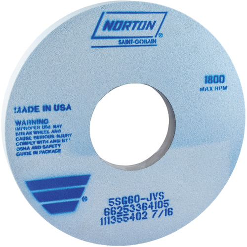 Tool Room Wheel, Type 05, Ceramic Alumina, 14" x 1-1/2" Helyx Safety & Industrial Supplies