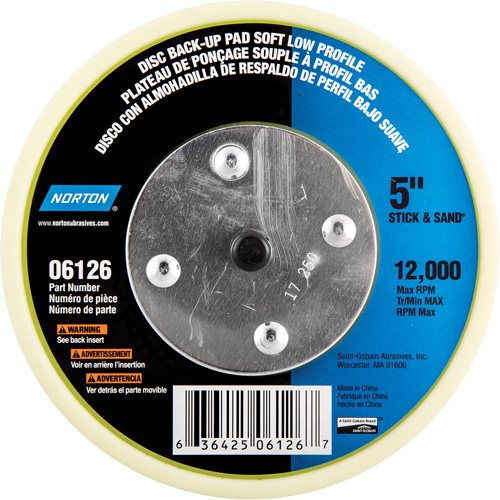 Back Up Pads For PSA & Hook And Loop Paper Discs Helyx Safety & Industrial Supplies