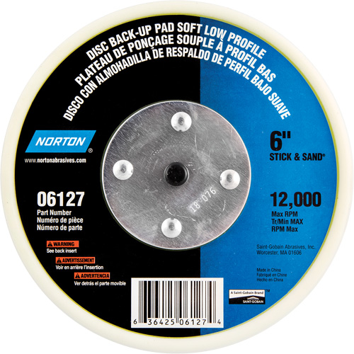 Back Up Pads For PSA & Hook And Loop Paper Discs Helyx Safety & Industrial Supplies