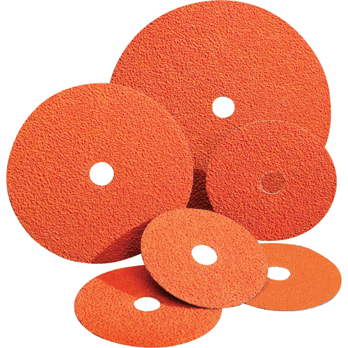 Blaze&reg; Fiber Discs, Ceramic Alumina, 24, 4-1/2" Dia x 7/8" Arbor Helyx Safety & Industrial Supplies
