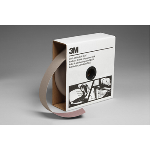 Rouleau de toile abrasive utilitaire 211K, Oxyde d'aluminium, 2" la x 150' lo, Grain 120 Helyx Safety & Industrial Supplies