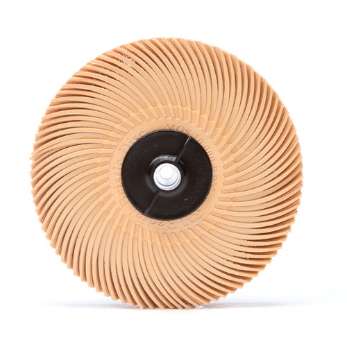 Meule en soie radiale Scotch-Brite, Oxyde d'aluminium, Grain 6 microns, 3" dia. Helyx Safety & Industrial Supplies