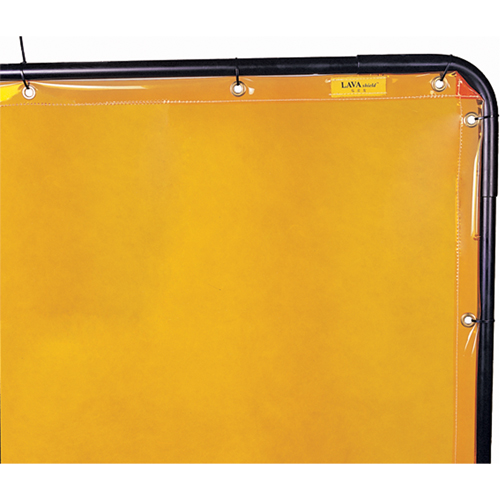 Welding Screen and Frame, Yellow, 6' x 6' Helyx Safety & Industrial Supplies
