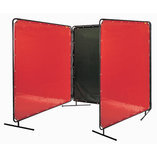 Welding Screen and Frame, Yellow, 6' x 6' Helyx Safety & Industrial Supplies