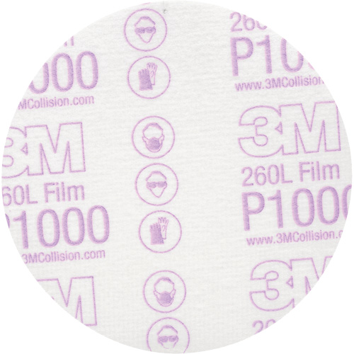 Hookit Finishing Film Disc, 5" Dia., P1000 Grit, Aluminum Oxide Helyx Safety & Industrial Supplies