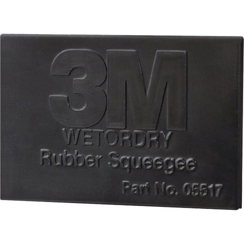 Wetordry Rubber Squeegee, 3", Rubber Helyx Safety & Industrial Supplies