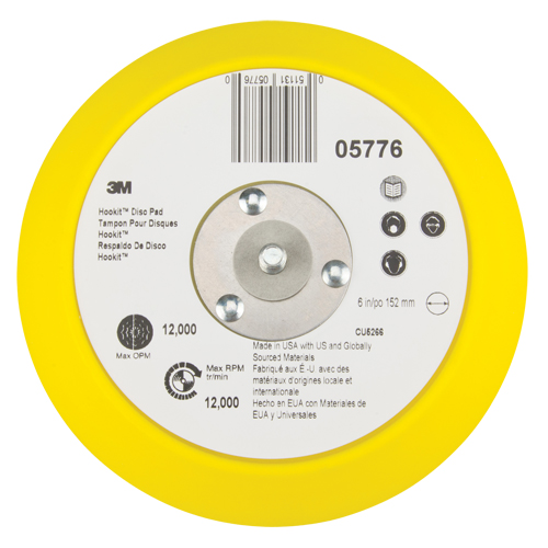 Hookit Disc Pad, 6" Dia. Helyx Safety & Industrial Supplies
