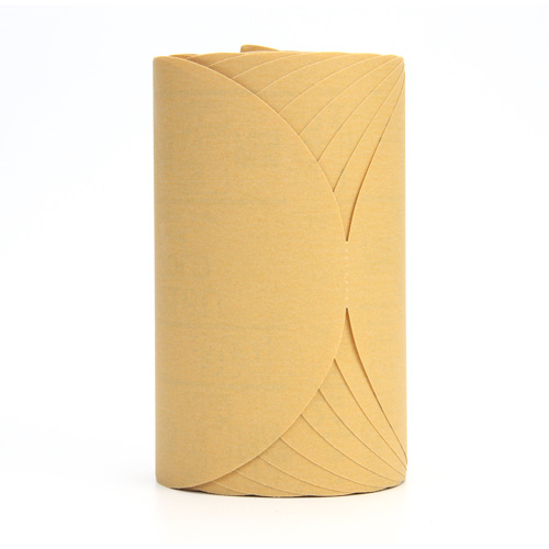 Stikit 216U Gold Paper Disc Roll, 6" Dia., P320 Grit, Aluminum Oxide Helyx Safety & Industrial Supplies