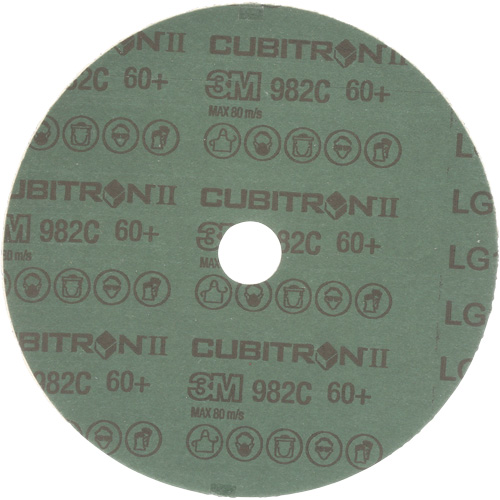 Disques en fibre mod&egrave;le 982C Cubitron II , Grain de c&eacute;ramique, 60+, 7" Dia x 7/8" Arbre Helyx Safety & Industrial Supplies