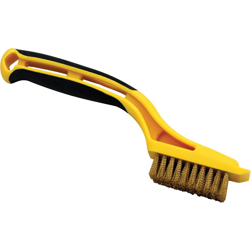 Mini-brosse, Laiton, 5 x 10 rangs de fils, Longueur 8-1/4" Helyx Safety & Industrial Supplies
