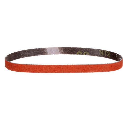 Courroie en toile, 1/2" la x 18" lo, C&eacute;ramique, Grain 60 Helyx Safety & Industrial Supplies