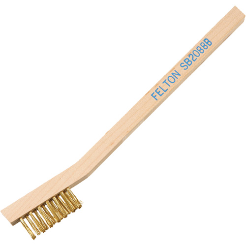 Petites brosses de nettoyage, Nylon, 3 x 7 rangs de fils, Longueur 7-3/4" Helyx Safety & Industrial Supplies