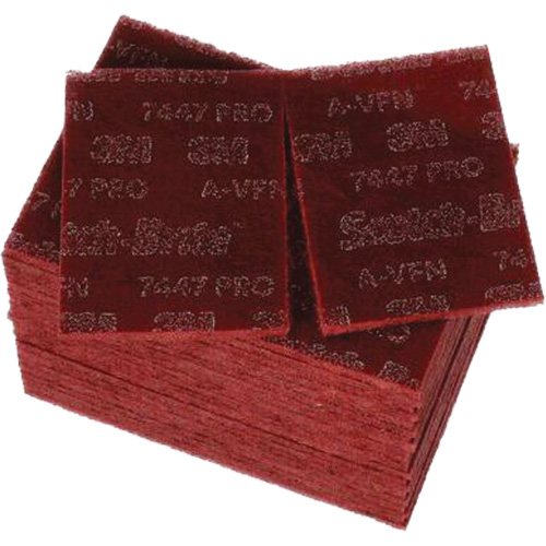 Scotch-Brite 7447 Hand Pads, Aluminum Oxide, 9" x 6", Very Fine Grit Helyx Safety & Industrial Supplies