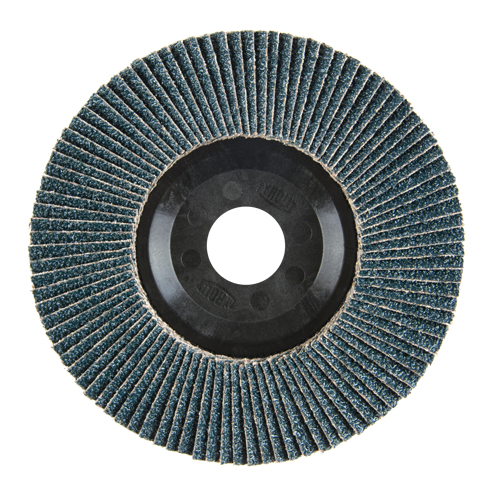 Disque &agrave; lamelles, 4-1/2" x 7/8", Type 27, Grain 40, Zirconium Helyx Safety & Industrial Supplies