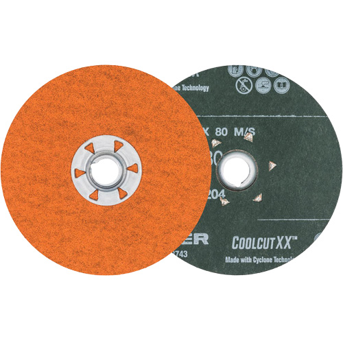 Disque de sablage Coolcut XX, 4-1/2" dia., Grain 80, C&eacute;ramique Helyx Safety & Industrial Supplies