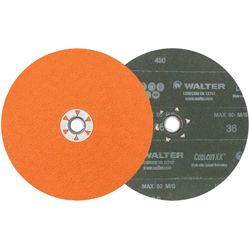 Disque de sablage Coolcut XX, 7" dia., Grain 36, C&eacute;ramique Helyx Safety & Industrial Supplies