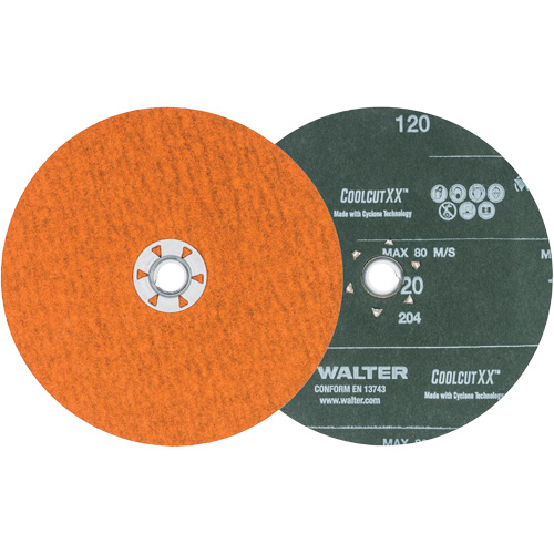Coolcut XX Sanding Disc, 7" Dia., 120 Grit, Ceramic Helyx Safety & Industrial Supplies