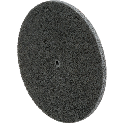 Scotch-Brite EXL Unitized Wheel, 6" x 1/4", 1/4" Arbor, Fine Grit, Silicon Carbide Helyx Safety & Industrial Supplies