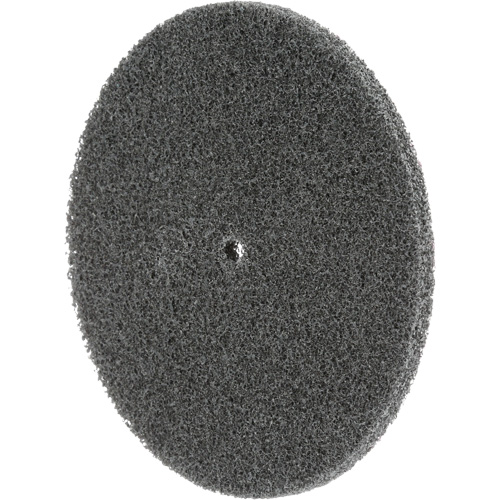Meule unitaris&eacute;e EXL Scotch-Brite, 5" x 1/4", Arbre de 1/4", Grain de Fin, Carbure de silicium Helyx Safety & Industrial Supplies