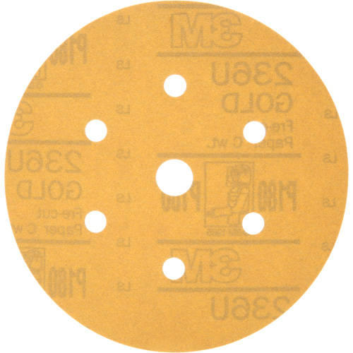 Disque de ponçage antipoussi&egrave;re Hookit, dia 6", Grain P180, Oxyde d'aluminium, Poids C Helyx Safety & Industrial Supplies
