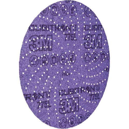 Cubitron II Hookit Film Disc 775L, 5" Dia., 80+ Grit, Ceramic, F-Weight Helyx Safety & Industrial Supplies
