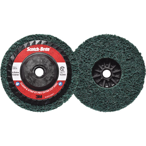 Scotch-Brite Clean & Strip XT Pro Extra Cut Disc, 5" Dia., Extra Coarse Grit, Aluminum Oxide Helyx Safety & Industrial Supplies