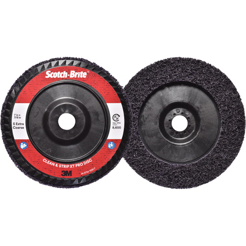 Disque  Clean and Strip  XT Pro Scotch-Brite, 7" dia., Grain Extra grossier, Carbure de silicium Helyx Safety & Industrial Supplies