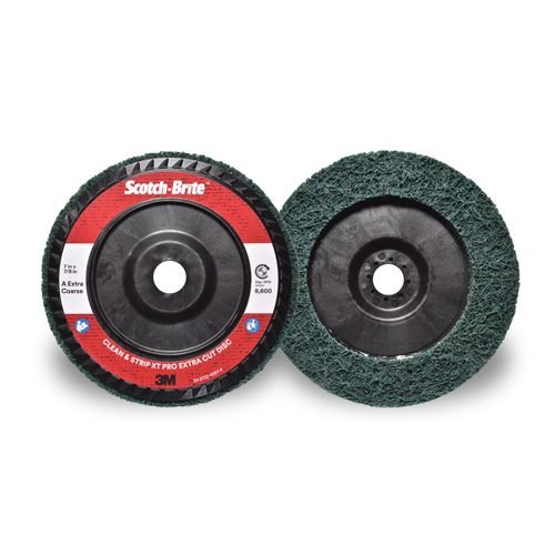 Scotch-Brite Clean & Strip XT Pro Extra Cut Disc, 7" Dia., Extra Coarse Grit, Aluminum Oxide Helyx Safety & Industrial Supplies