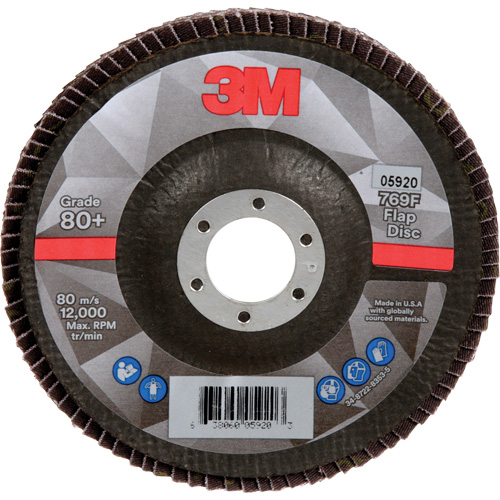 769F Flap Disc, 5" x 7/8", Type 29, 80+ Grit, Ceramic Helyx Safety & Industrial Supplies