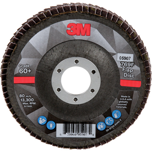 769F Quick Change Flap Disc, 4-1/2" x 7/8", Type 29, 60+ Grit, Ceramic Helyx Safety & Industrial Supplies
