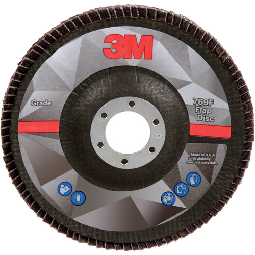 769F Quick Change Flap Disc, 5" x 7/8", Type 29, 40+ Grit, Ceramic Helyx Safety & Industrial Supplies
