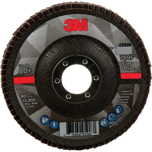769F Quick Change Flap Disc, 4-1/2" x 7/8", Type 29, 80+ Grit, Ceramic Helyx Safety & Industrial Supplies