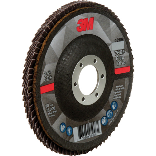 769F Quick Change Flap Disc, 4-1/2" x 7/8", Type 29, 80+ Grit, Ceramic Helyx Safety & Industrial Supplies