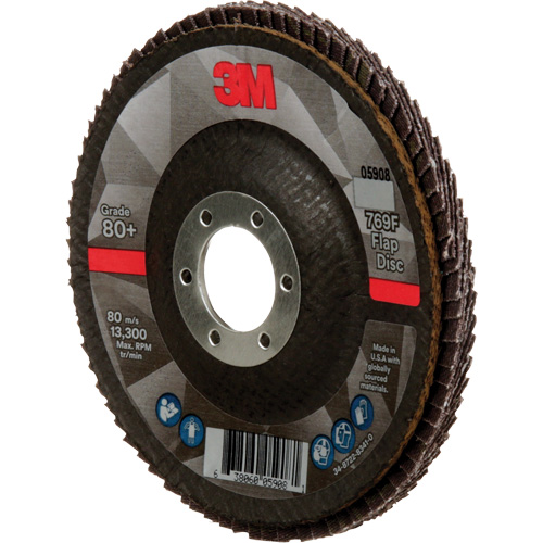 769F Quick Change Flap Disc, 4-1/2" x 7/8", Type 29, 80+ Grit, Ceramic Helyx Safety & Industrial Supplies