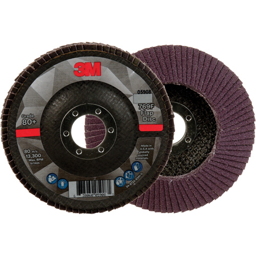 769F Quick Change Flap Disc, 4-1/2" x 7/8", Type 29, 80+ Grit, Ceramic Helyx Safety & Industrial Supplies