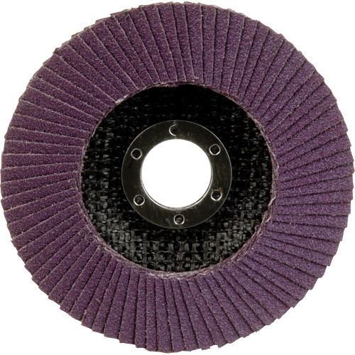 Disque &agrave; lamelles &agrave; changement rapide 769F, 4-1/2" x 7/8", Type 27, Grain 80+, C&eacute;ramique Helyx Safety & Industrial Supplies