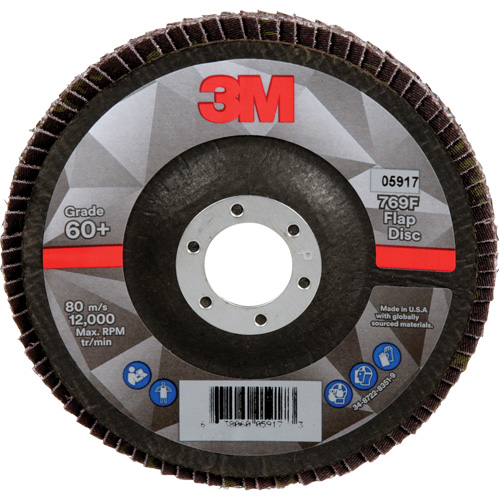 769F Quick Change Flap Disc, 5" x 7/8", Type 29, 60+ Grit, Ceramic Helyx Safety & Industrial Supplies