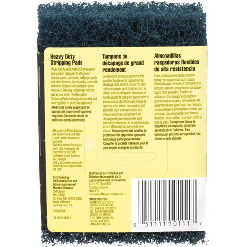 Tampons de d&eacute;capage pour gros travaux, Oxyde d'aluminium, 3-1/2" x 5", Grain Cors&eacute; Helyx Safety & Industrial Supplies