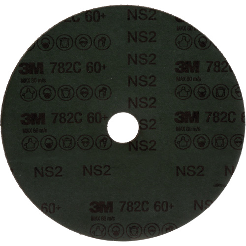 782C Fibre Disc, Ceramic, 60+, 7" Dia x 7/8" Arbor Helyx Safety & Industrial Supplies