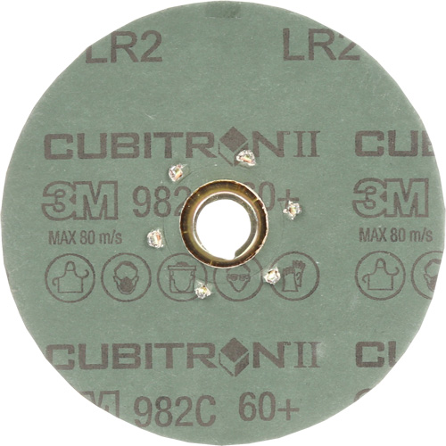 Cubitron II 982C Fibre Disc, Ceramic, 60+, 4-1/2" Dia Helyx Safety & Industrial Supplies
