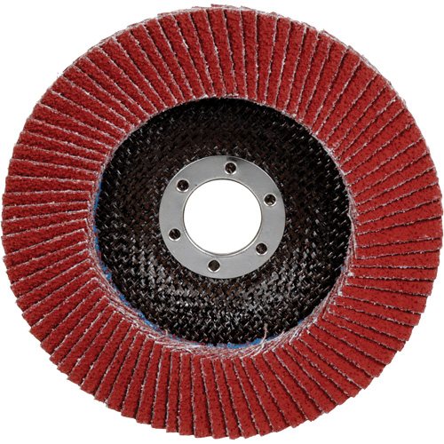 Disque &agrave; lamelles 969F Cubitron II , 5" x 7/8", Type 27, Grain 40+, C&eacute;ramique Helyx Safety & Industrial Supplies