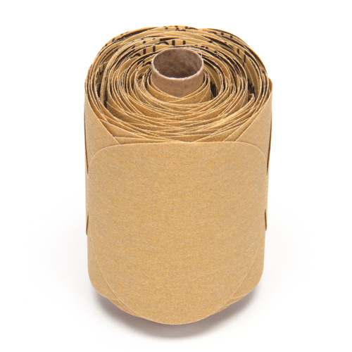 Rouleau de disques dor&eacute;s 216U Stikit, Oxyde d'aluminium, 5" la x 52' lo, Grain P100 Helyx Safety & Industrial Supplies
