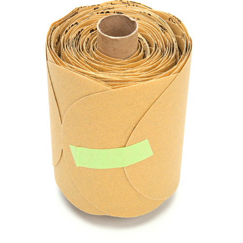 Rouleau de disques dor&eacute;s 216U Stikit, Oxyde d'aluminium, 5" la x 52' lo, Grain P120 Helyx Safety & Industrial Supplies