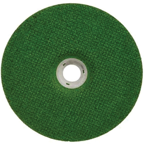 Green Corps Depressed Centre Wheel, 7" x 1/8", 7/8" Arbor, Ceramic, Type 27 Helyx Safety & Industrial Supplies