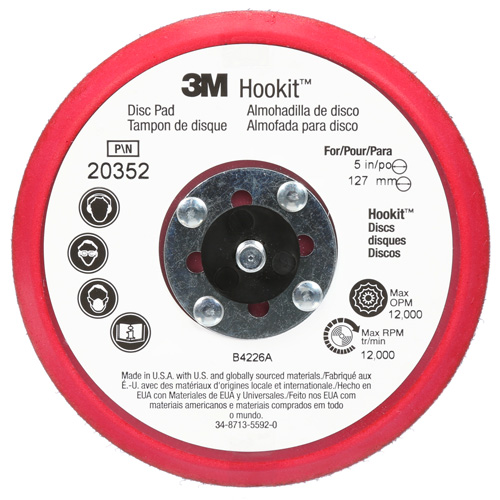 Tampon d'appoint &agrave; profil bas pour disque Hookit Helyx Safety & Industrial Supplies