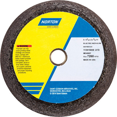 Roue d'&eacute;barbage non renforc&eacute;e portative BlueFire Helyx Safety & Industrial Supplies